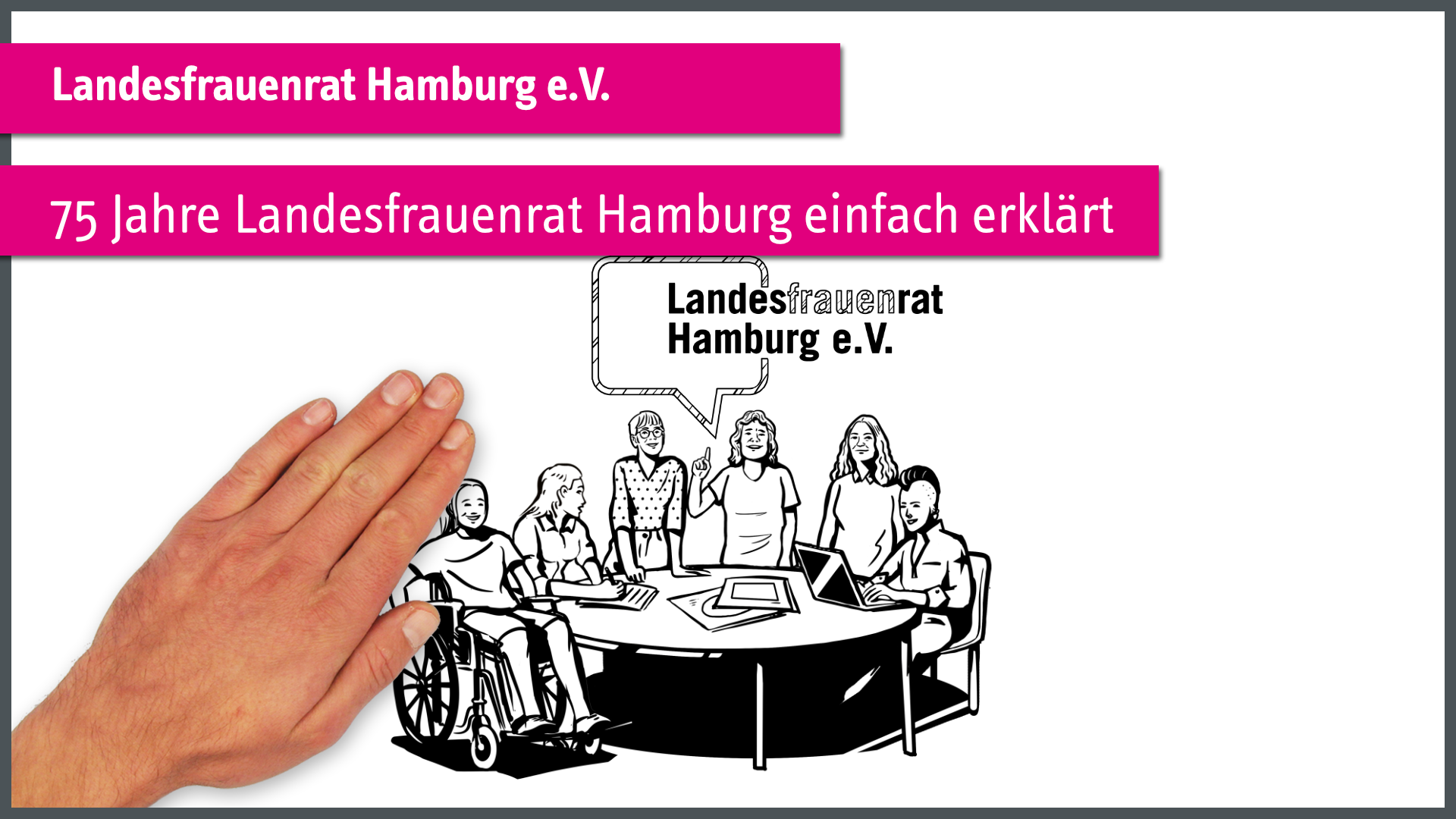 "75 Jahre Landesfrauenrat Hamburg erklärt" 