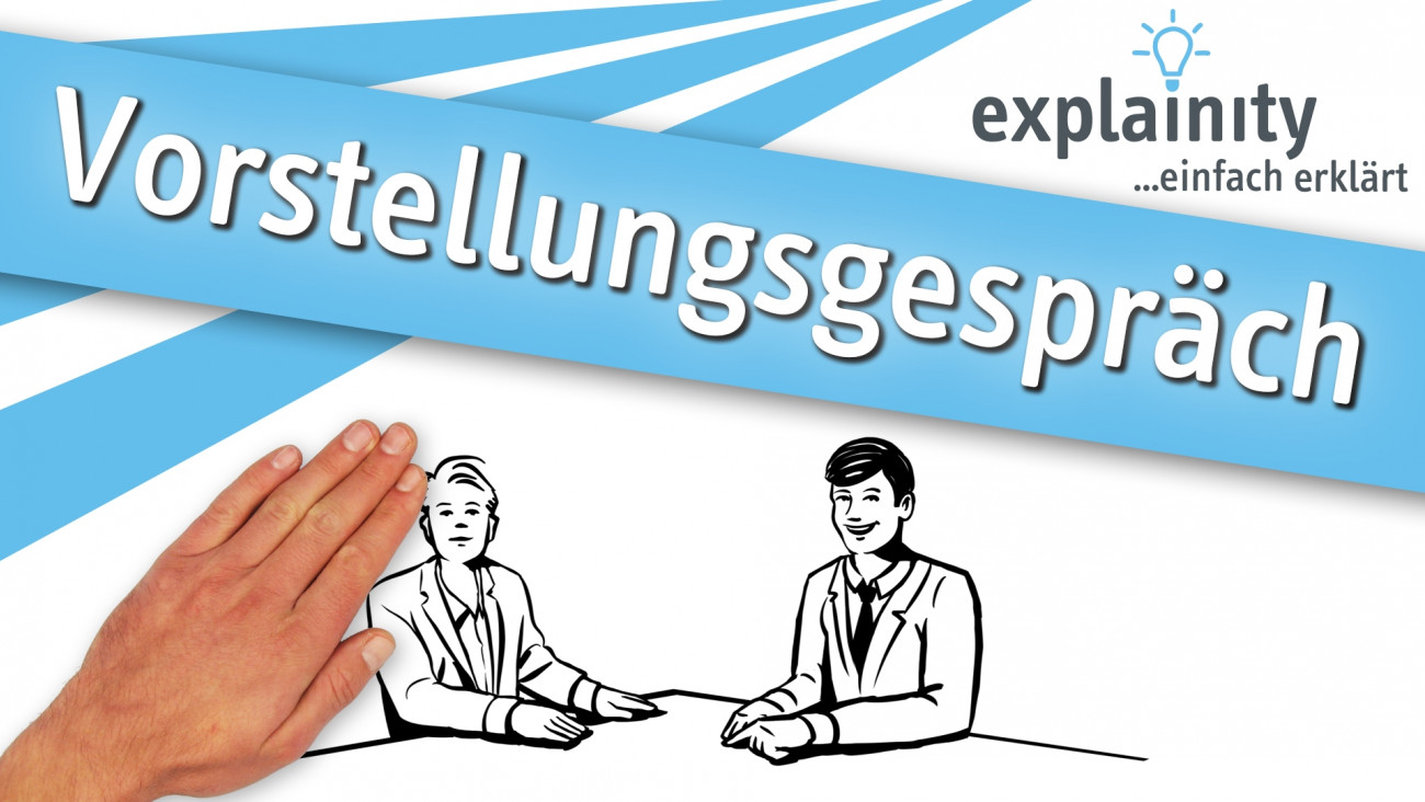 Vorstellungsgespräch einfach erklärt: explainity Erklärvideo des explainity education-projects